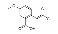 2-(2,2-二氯乙烯基)-5-甲氧基苯甲酸 结构式