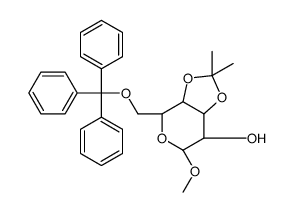 METHYL-3,4-O-ISOPROPYLIDENE-6-O-TRIPHENYLMETHYL-BETA-D-GALACTOPYRANOSIDE 结构式