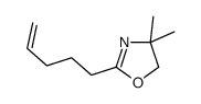 4,5-二氢-4,4-二甲基-2-(4-戊烯-1-基)恶唑 结构式