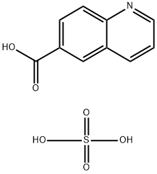 6-Quinolinecarboxylic acid, sulfate (1:1) 结构式