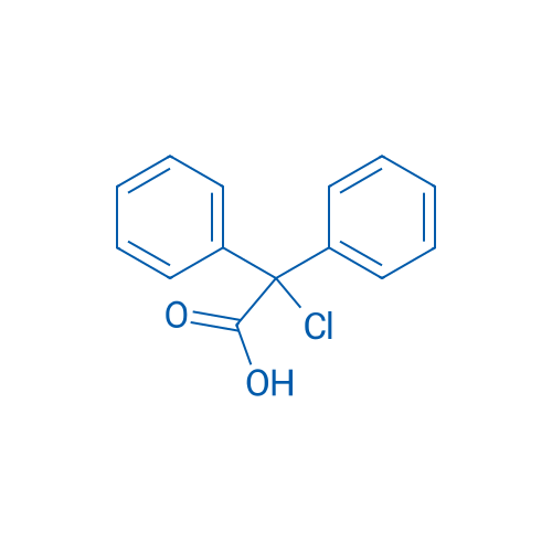2-氯-2,2-二苯乙酸 结构式