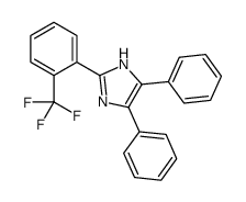 1H-Imidazole, 4,5-diphenyl-2-[2-(trifluoromethyl)phenyl]- 结构式