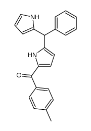Methanone, (4-methylphenyl)[5-(phenyl-1H-pyrrol-2-ylmethyl)-1H-pyrrol-2-yl]- 结构式
