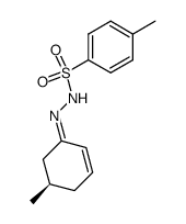 Benzenesulfonic acid, 4-methyl-, (5-methyl-2-cyclohexen-1-ylidene)hydrazide, (R)- (9CI) 结构式
