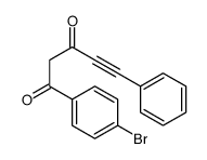 4-Pentyne-1,3-dione, 1-(4-bromophenyl)-5-phenyl- 结构式