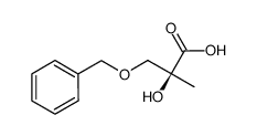 (2S)-2-羟基-2-甲基-3-(苄氧基)丙酸 结构式