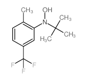 N-叔丁基-N-羟基-2-甲基-5-(三氟甲基)苯胺 结构式