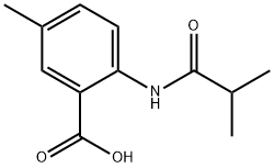 2-异丁酰氨基-5-甲基苯甲酸 结构式