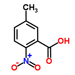 5-甲基-2-硝基苯甲酸 结构式
