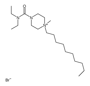 4-decyl-N,N-diethyl-4-methyl-2,3,5,6-tetrahydropyrazine-1-carboxamide bromide 结构式
