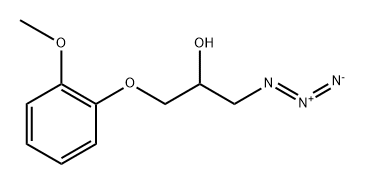 1-叠氮基-3-(2-甲氧基苯氧基)-2-丙醇 结构式