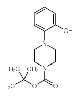 1-(2-羟基苯基)-哌嗪-4-羧酸叔丁酯 结构式