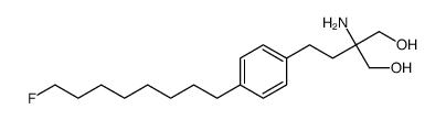 2-氨基-2-[2-[4-(8-氟辛基)苯基]乙基]-1,3-丙二醇 结构式