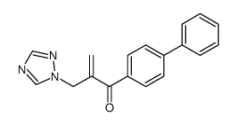 2-Propen-1-one,1-[1,1'-biphenyl]-4-yl-2-(1H-1,2,4-triazol-1-ylmethyl)- 结构式