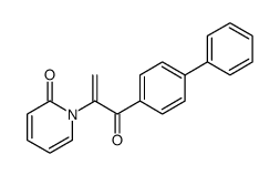 2(1H)-Pyridinone,1-[1-([1,1'-biphenyl]-4-ylcarbonyl)ethenyl]- 结构式