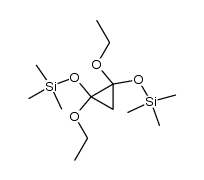 1,2-二乙氧基-1,2-双(三甲基硅氧基)环丙烷 结构式