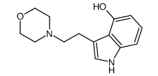 1H-Indol-4-ol, 3-[2-(4-morpholinyl)ethyl]- 结构式