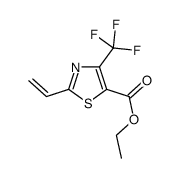 5-Thiazolecarboxylic acid, 2-ethenyl-4-(trifluoromethyl)-, ethyl ester 结构式