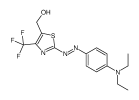 5-Thiazolemethanol, 2-[2-[4-(diethylamino)phenyl]diazenyl]-4-(trifluoromethyl)- 结构式
