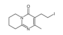 3-(2-碘乙基)-2-甲基-6,7,8,9-四氢-4H-吡啶并[1,2-a]嘧啶-4-酮 结构式