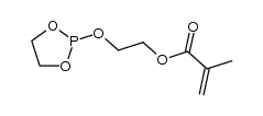 2-甲基-2-丙烯酸-2-(1,3,2-二氧磷杂环戊烷-2-氧基)乙酯 结构式