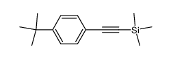 1-(4-叔丁基苯基)-2-三甲基硅基乙炔 结构式