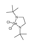 N,N'-二叔丁基乙二胺二氯化锗 结构式