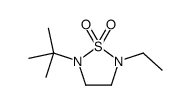 1,2,5-Thiadiazolidine, 2-(1,1-dimethylethyl)-5-ethyl-, 1,1-dioxide 结构式