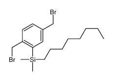 1,4-双(溴甲基)-2-(二甲基辛基硅基)苯 结构式