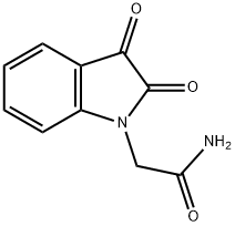 2-(2,3-二氧代-2,3-二氢-1H-吲哚-1-基)乙酰胺 结构式