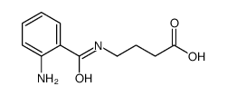 4-[(2-氨基苯甲酰基)氨基]丁酸 结构式