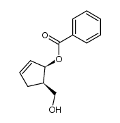 (1R,2R)-2-(苯甲酰氧基)-3-环戊烯-1-甲醇 结构式