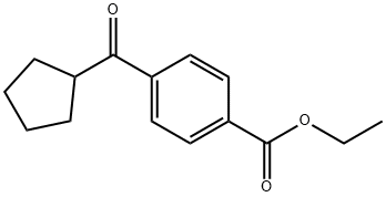 4-(环戊烷羰基)苯甲酸乙酯 结构式