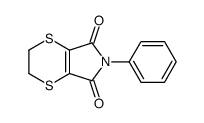2,3-二氢-6-苯基-5H-1,4-二噻英并[2,3-c]吡咯-5,7(6H)-二酮 结构式