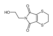 2,3-二氢-6-(2-羟乙基)-5H-1,4-二噻英并[2,3-c]吡咯-5,7(6H)-二酮 结构式