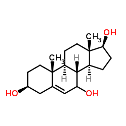 5-雄烯-3β,7β,17β-三醇 结构式