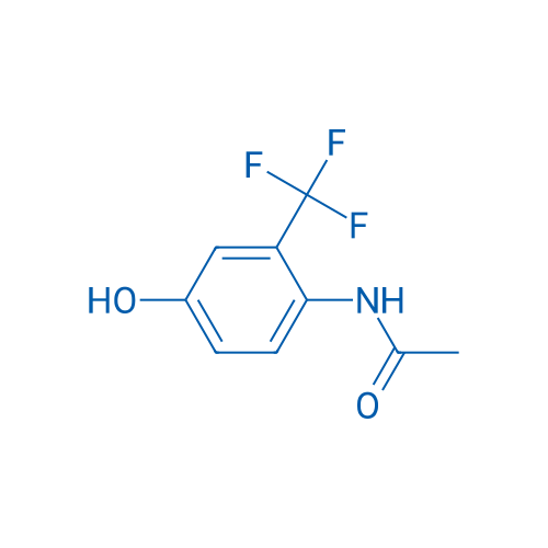 Acetamide, N-[4-hydroxy-2-(trifluoromethyl)phenyl]- 结构式