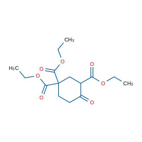 4-氧代环己烷-1,1,3-三甲酸三乙酯 结构式
