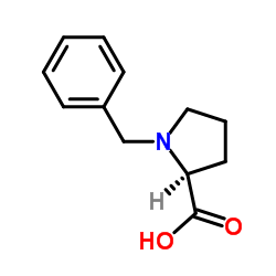 1-苄基-L-脯氨酸 结构式