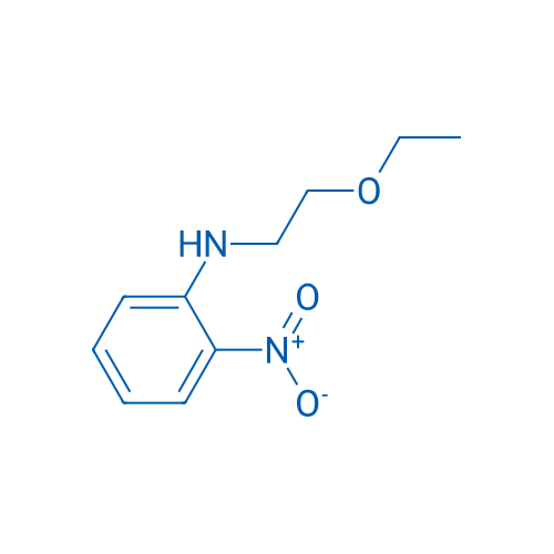 N-(2-乙氧基乙基)-2-硝基苯胺 结构式