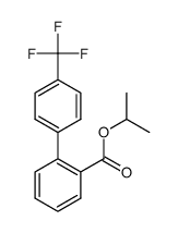 4'-(三氟甲基)-[1,1'-联苯]-2-羧酸异丙酯 结构式