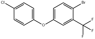 1-溴-4-(4-氯苯氧基)-2-(三氟甲基)苯 结构式
