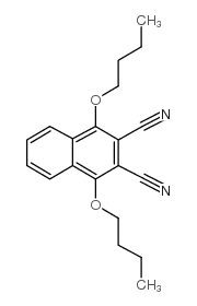 1,4-二丁氧基-2,3-萘二甲腈 结构式