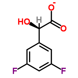 3,5-二氟扁桃酸 结构式