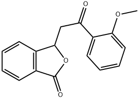 3-[2-(2-甲氧基苯基)-2-氧代乙基]-3H-2-苯并呋喃-1-酮 结构式