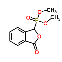 3-氧代-1,3-二氢异苯并呋喃-1-膦酸二甲酯 结构式