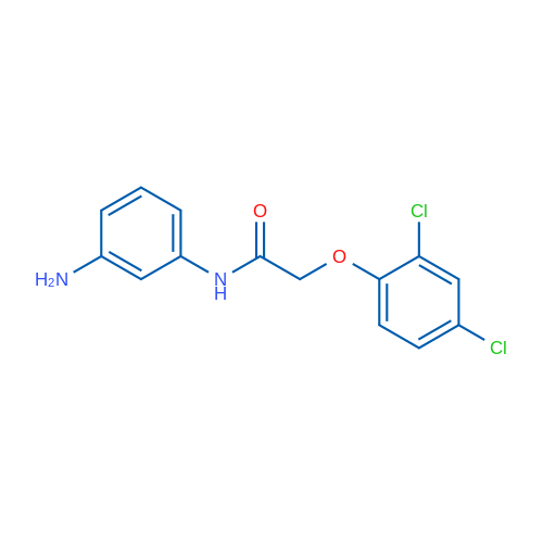 N-(3-氨基苯基)-2-(2,4-二氯苯氧基)乙酰胺 结构式