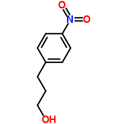 3-(4-硝基苯基)-1-丙醇 结构式