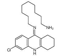 N-(6-氯-1,2,3,4-四氢-9-吖啶基)-1,9-壬二胺 结构式