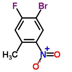 4-溴-5-氟-2-硝基甲苯 结构式